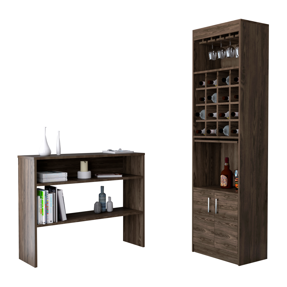 Bar Kava + Arrimo Beijing Color Coñac Para Sala De Estar